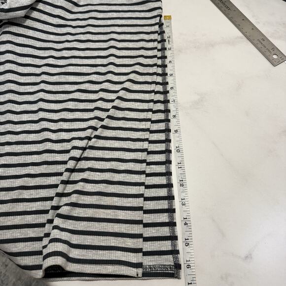 Offline by Aerie THUMBS UP POLO MAXI DRESS Size S Gray Stripe Short Sleeve NEW - Picture 6 of 11